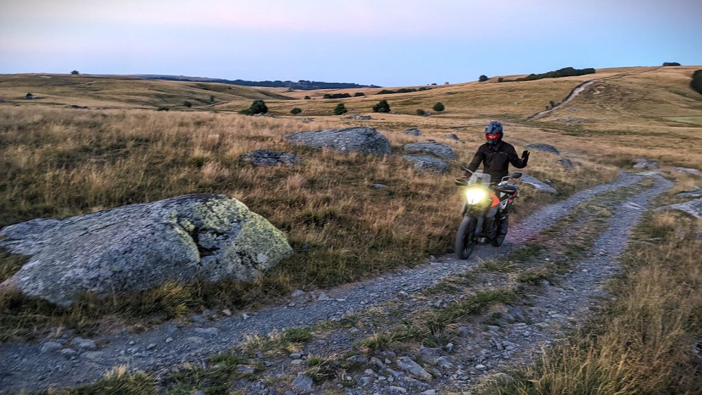 ktm 390 adventure rando moto Lozere